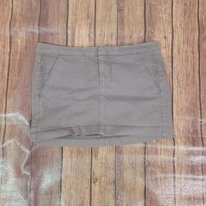 EVER Womens Skirt Olive M Mini Pencil Straight Stretch Canvas